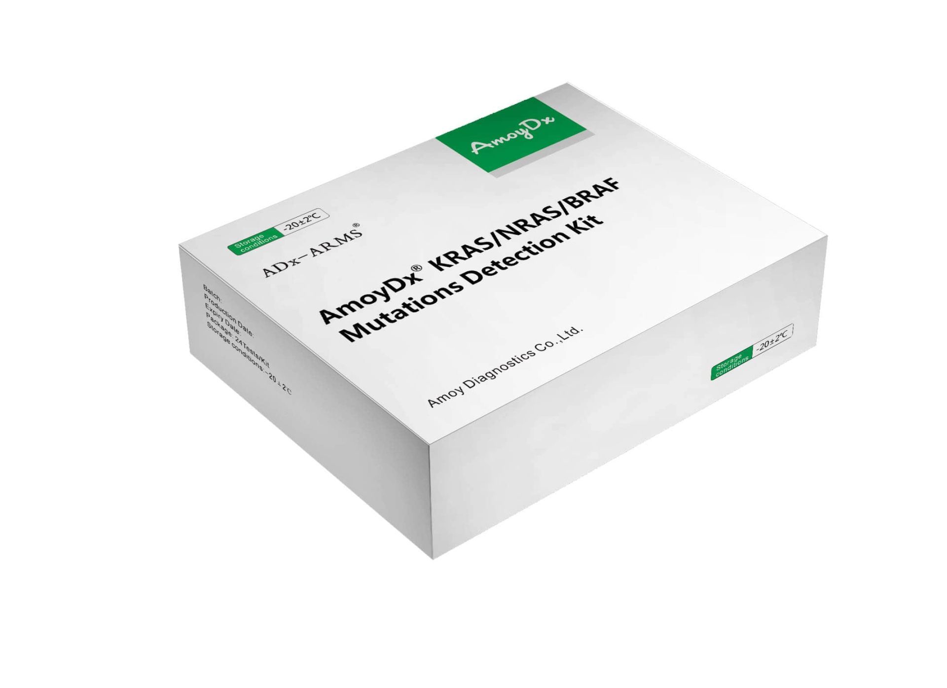 AmoyDx® KRAS/NRAS/BRAF Kit Detectie Mutatii